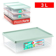PLASTICFORTE CONTENITORE CON GRIGLIA 3LT SURT VRM