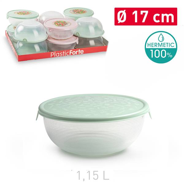 PLASTICFORTE CIOTOLA CON COPERCHIO CM.17 