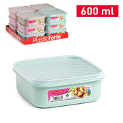 PLASTICFORTE CONTENITORE 600ML BASSO QUA SURT VRM COMBI