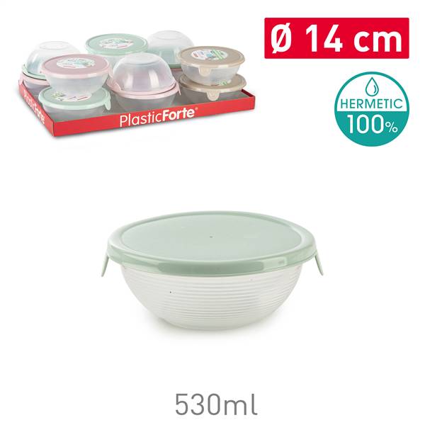 PLASTICFORTE CIOTOLA CON COPERCHIO CM.14 