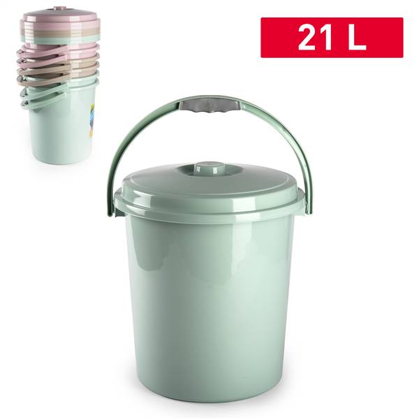 PLASTICFORTE BIDONE C/COPERCHIO ECO 21LT SURT VRM
