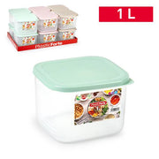 PLASTICFORTE CONTENITORE BENTO 1LT QUADR SURT VRM