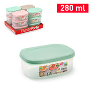 PLASTICFORTE CONTENITORE BENTO 280ML RET SURT VRM