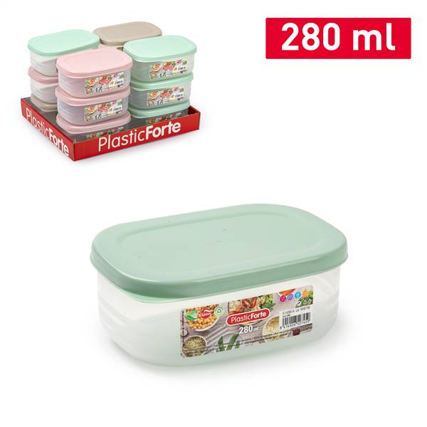 PLASTICFORTE CONTENITORE BENTO 280ML RET SURT VRM