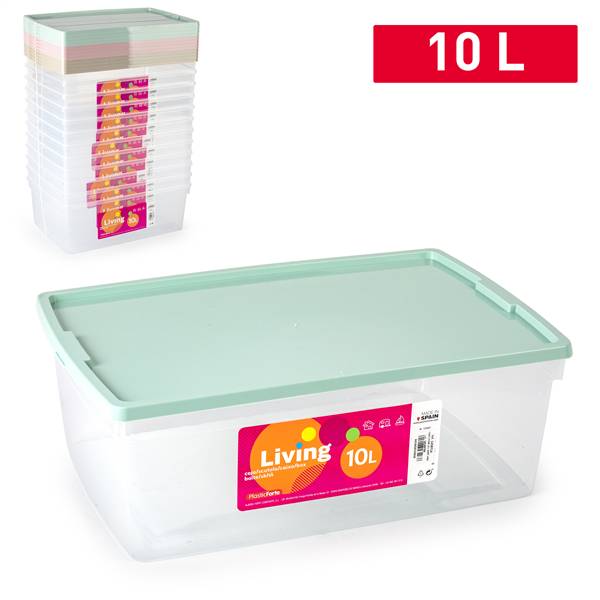 PLASTICFORTE SCATOLA MULTIUSO LIVING 10L SURT VRM
