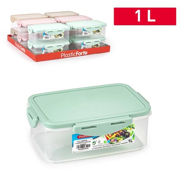PLASTICFORTE CONTENITORE CLICK RETT 1LT SURT VRM