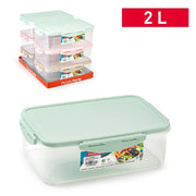 PLASTICFORTE CONTENITORE CLICK RETT 2LT 