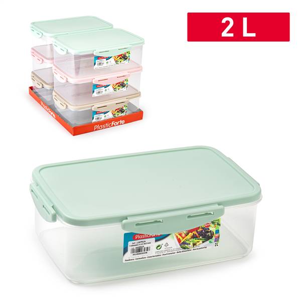 PLASTICFORTE CONTENITORE CLICK RETT 2LT 