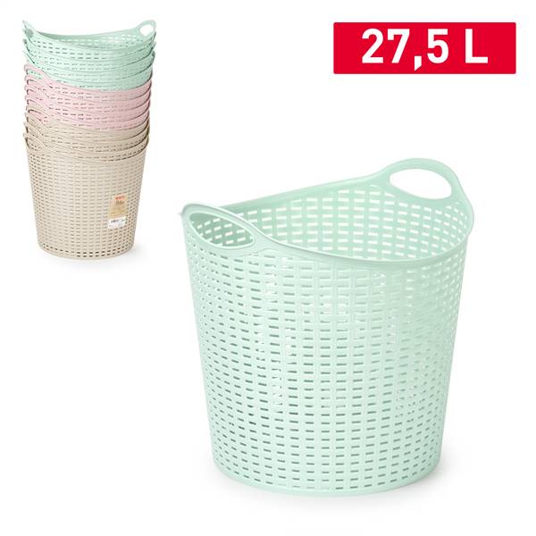 PLASTICFORTE CESTINO RATTAN 27,5 L 40X37 SURT VRM