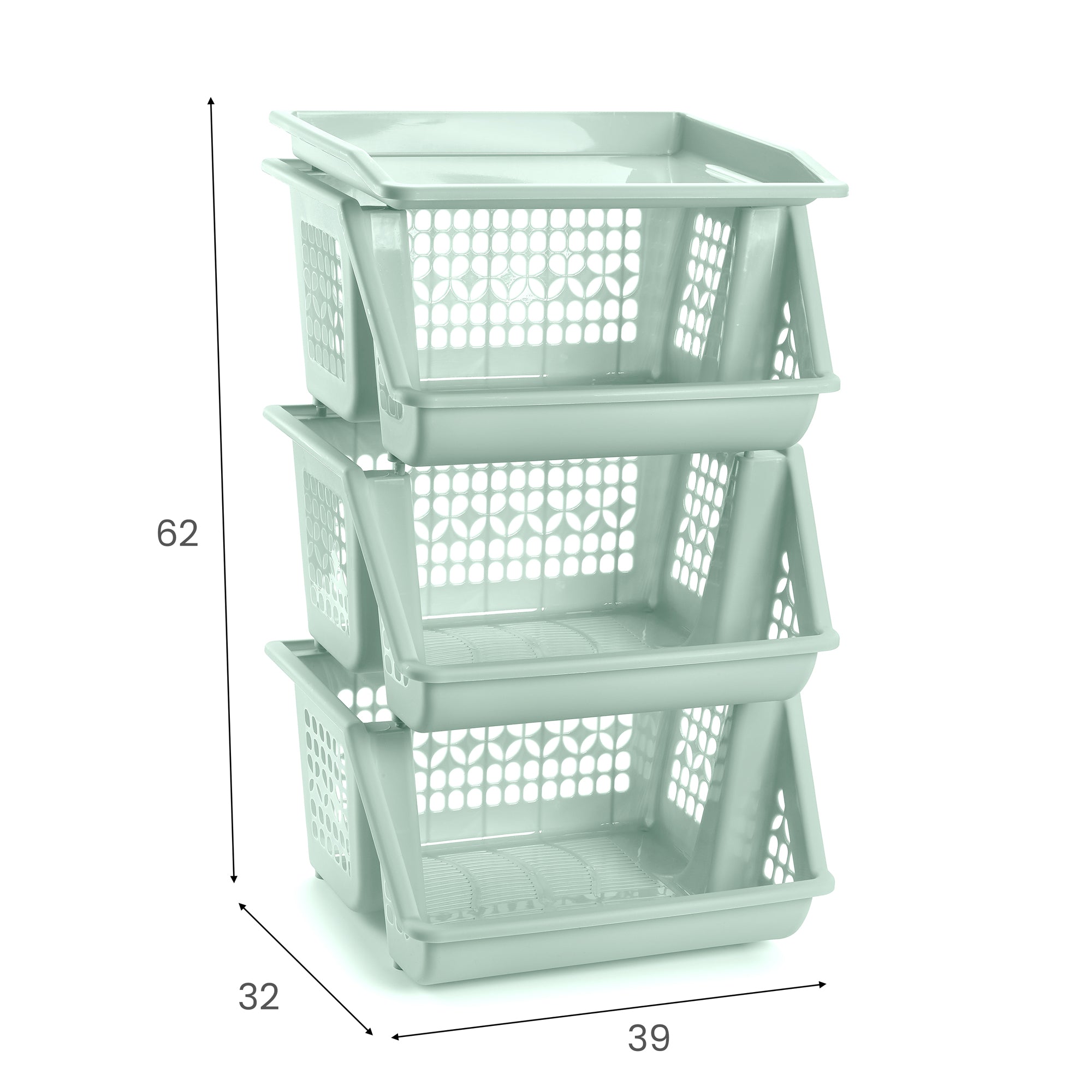 PLASTICFORTE SCAFFALI VERDE 62X32X39 CM