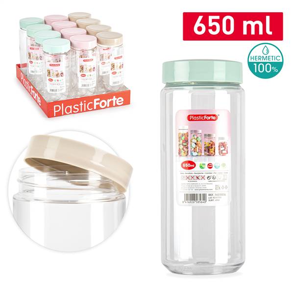 PLASTICFORTE BARATTOLO MONTECARLO 650ML 