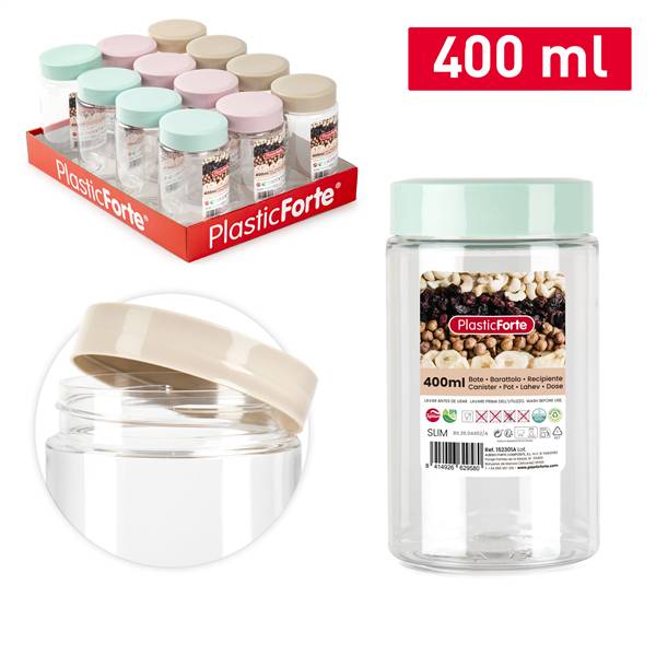 PLASTICFORTE BARATTOLO MONTECARLO 400ML 