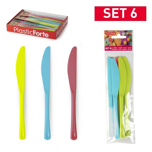 PLASTICFORTE COLTELLI 6PZ PICNIC