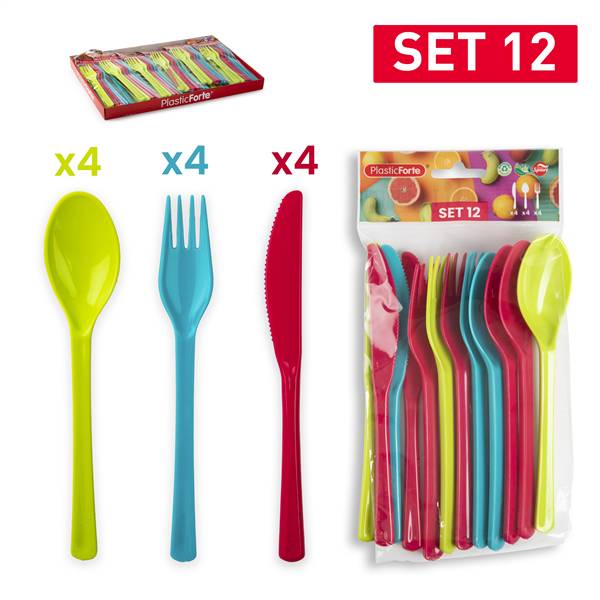 PLASTICFORTE POSATE PICNIC 12PZ 