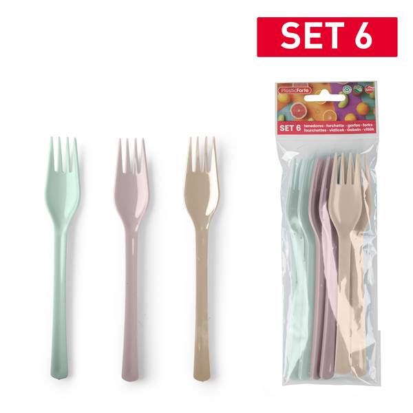 PLASTICFORTE FORCHETTE 6PZ PICNIC SURT 