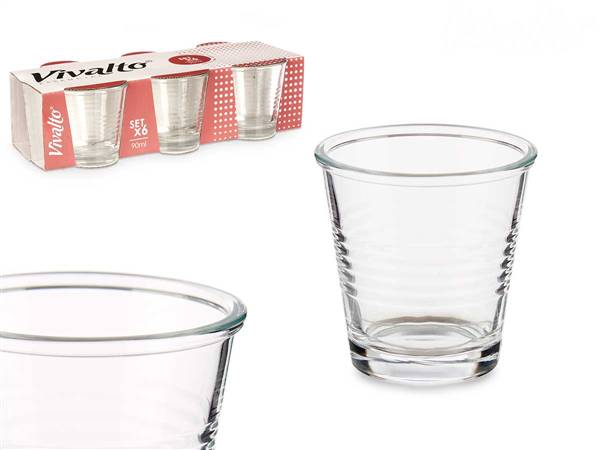ARTE REGAL SET 6 BICCHIERINI CAFFE 90ML 