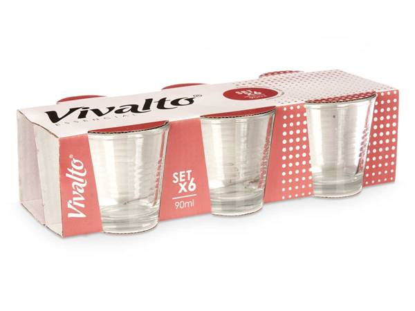 ARTE REGAL SET 6 BICCHIERINI CAFFE 90ML 
