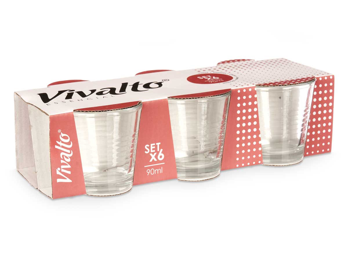 ARTE REGAL SET 6 BICCHIERINI CAFFE 90ML