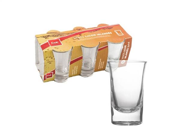COK BICCHIERE LIQUORE IRLAND. 6PZ 3,4 CL 