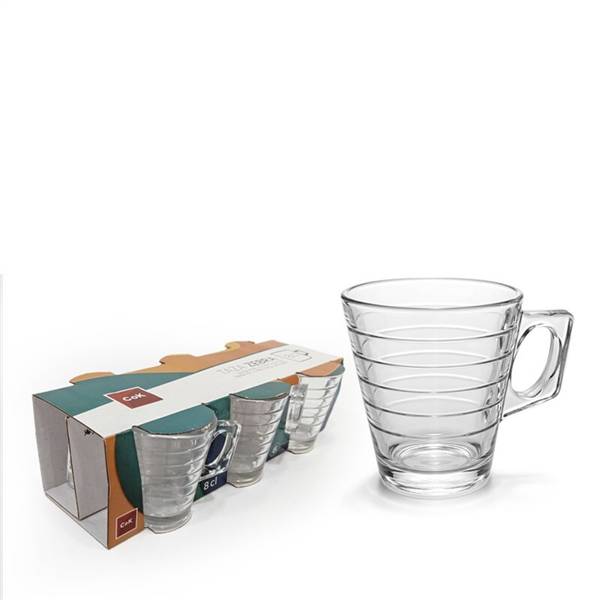 COK TAZZINE VETRO 6PZ ZEBRA 8CL 