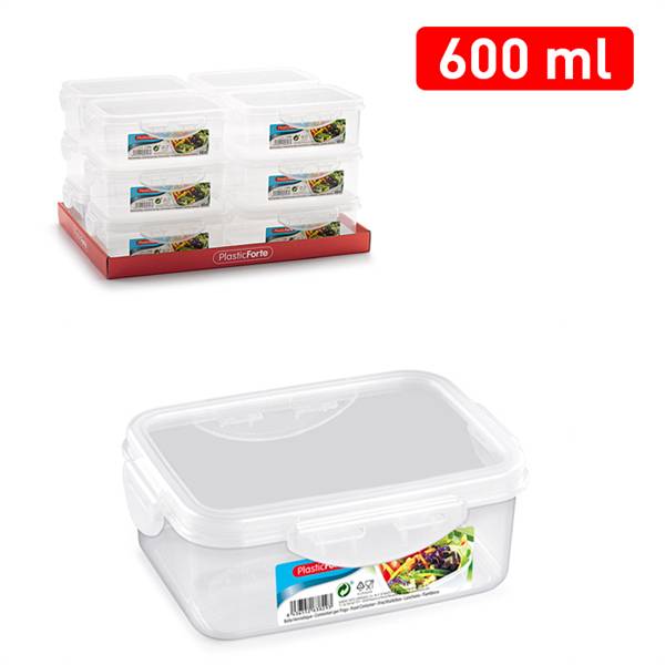 PLASTICFORTE CONTENITORE CLICK RETT 600M 