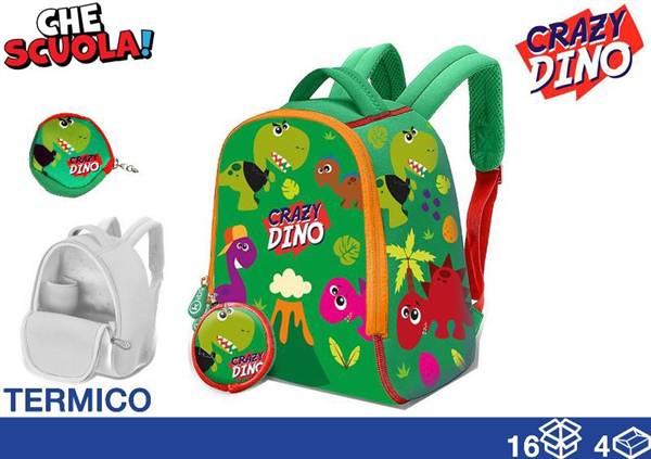 EOL CHE ZAINO PORTAM TERM DINO 25CM 