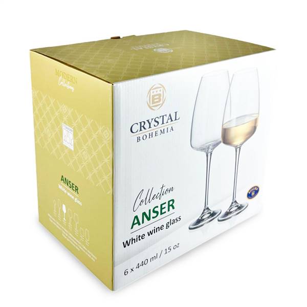 BOHEMIA CALICI ANSER 6PZ VINO BIANCO 