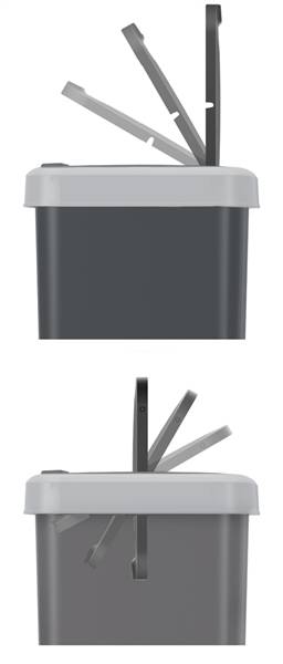 PLANA PATTUMIERA FLIPBIN 25LT GRIGIO/BIA 