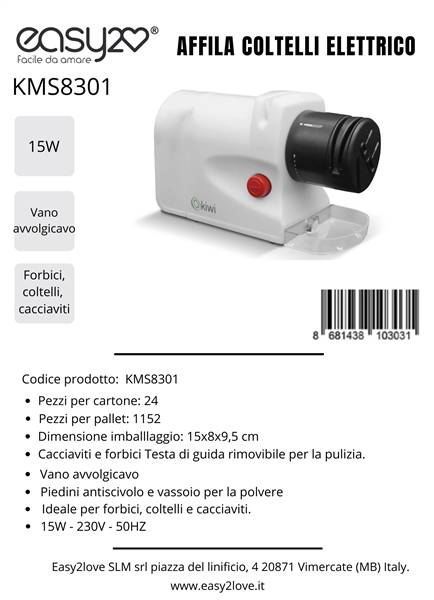 SLM AFFILA COLTELLI ELETTRICO KMS8301 
