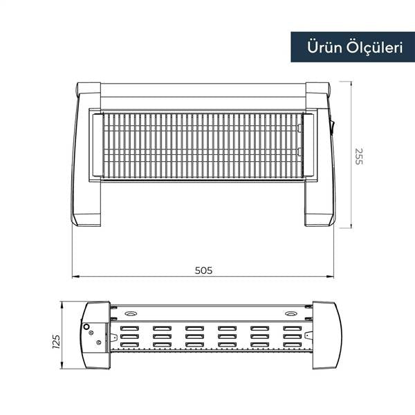 KUMTEL STUFA ELETTRICA 2 ELEMENTI 1200W 