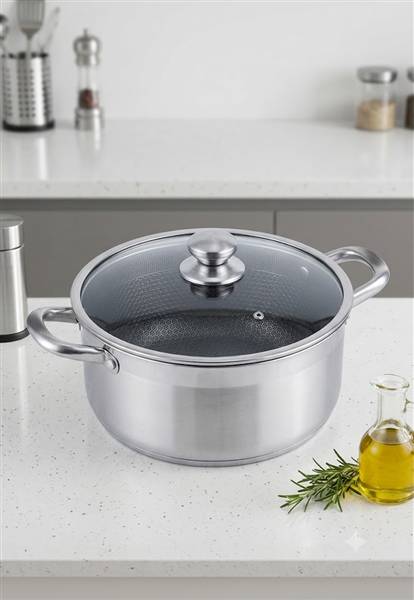 CHEFFINGER CASSERUOLA INOX MARBLE CM.28 