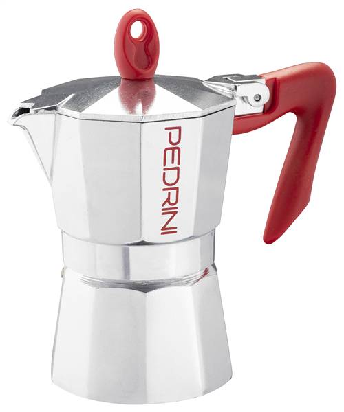 PEDRINI CAFFETTIERA 2TZ BRILLANT ROSSA 