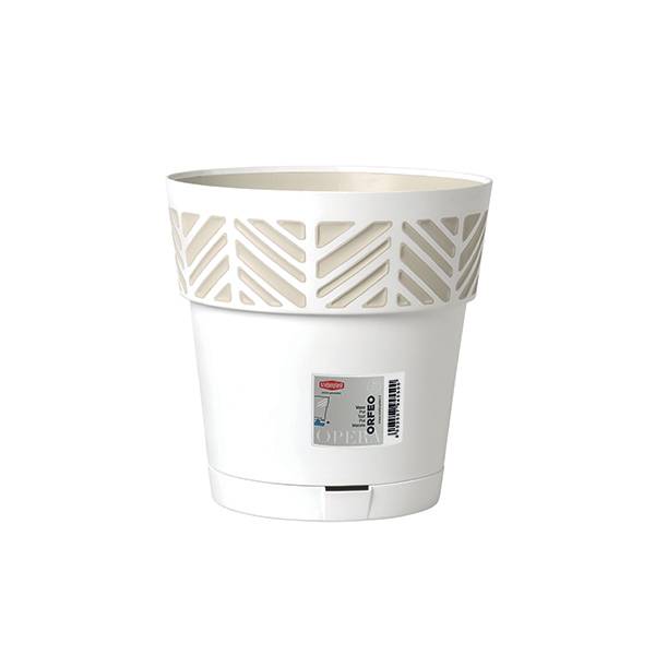 VASO OPERA DEC.ORFEO 25XH.25 BIANCO/TRAV 