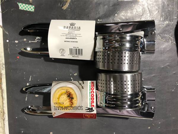 KROCODRILE SCHIACCIAPATATE INOX 