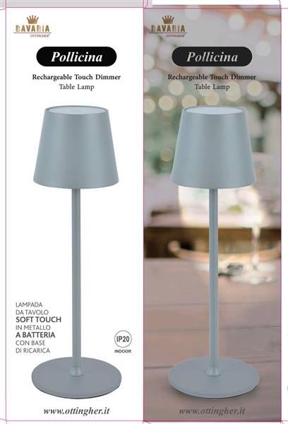 BAVARIA LAMPADA LED SILVER POLLICINA 