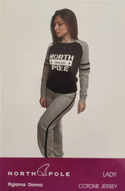 NORTH POLE PIGIAMA LUNGO DONNA COTONE 