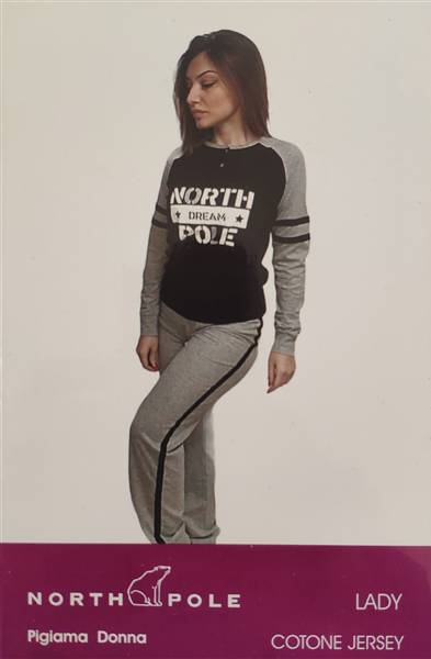 NORTH POLE PIGIAMA LUNGO DONNA COTONE 